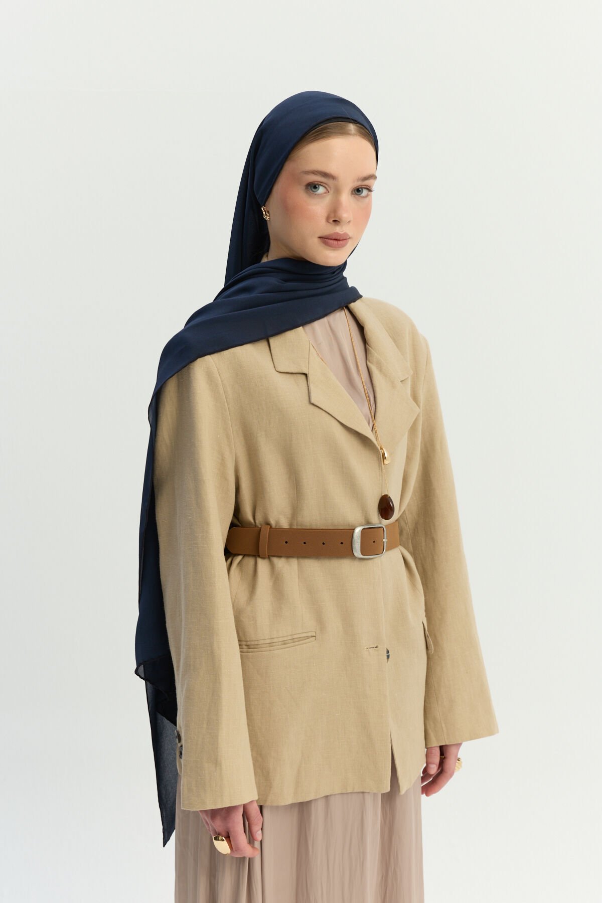 Navy Silk