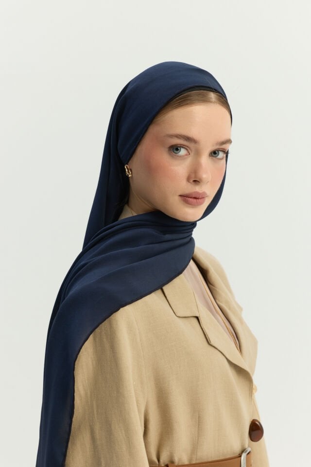 Navy Silk