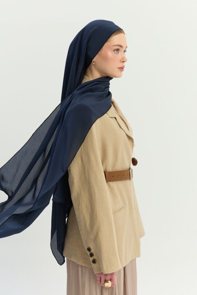 Navy Silk
