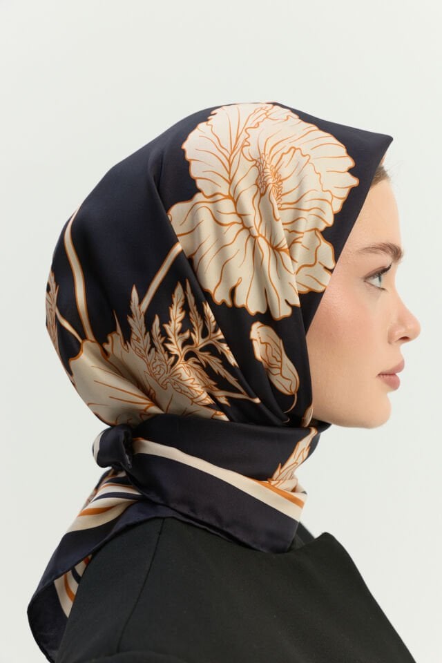 Peony Honey İpek Eşarp