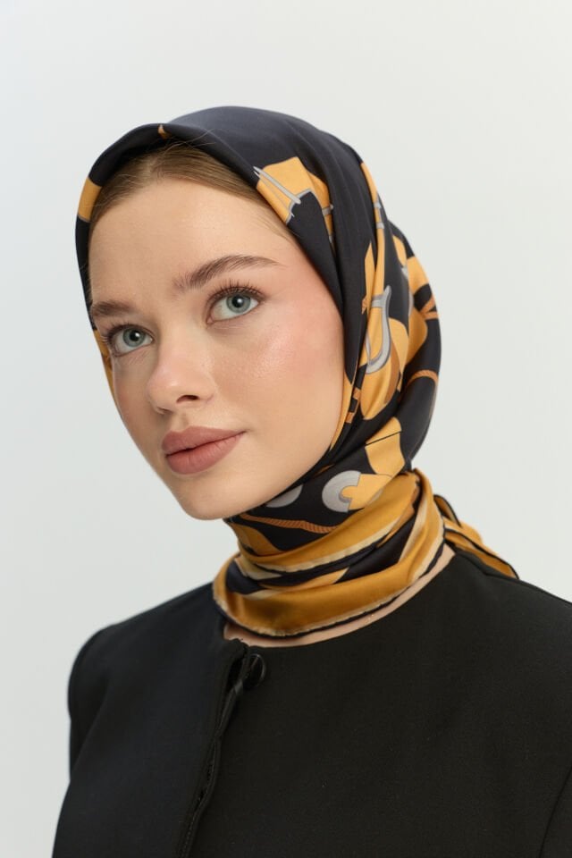 Aura Dark İpek Eşarp